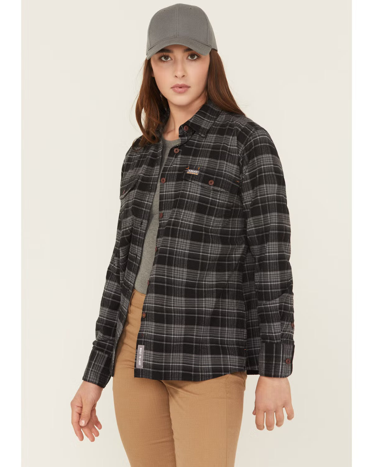 Ariat Womens Rebar Flannel Durastretch Long Sleeve Workshirt
