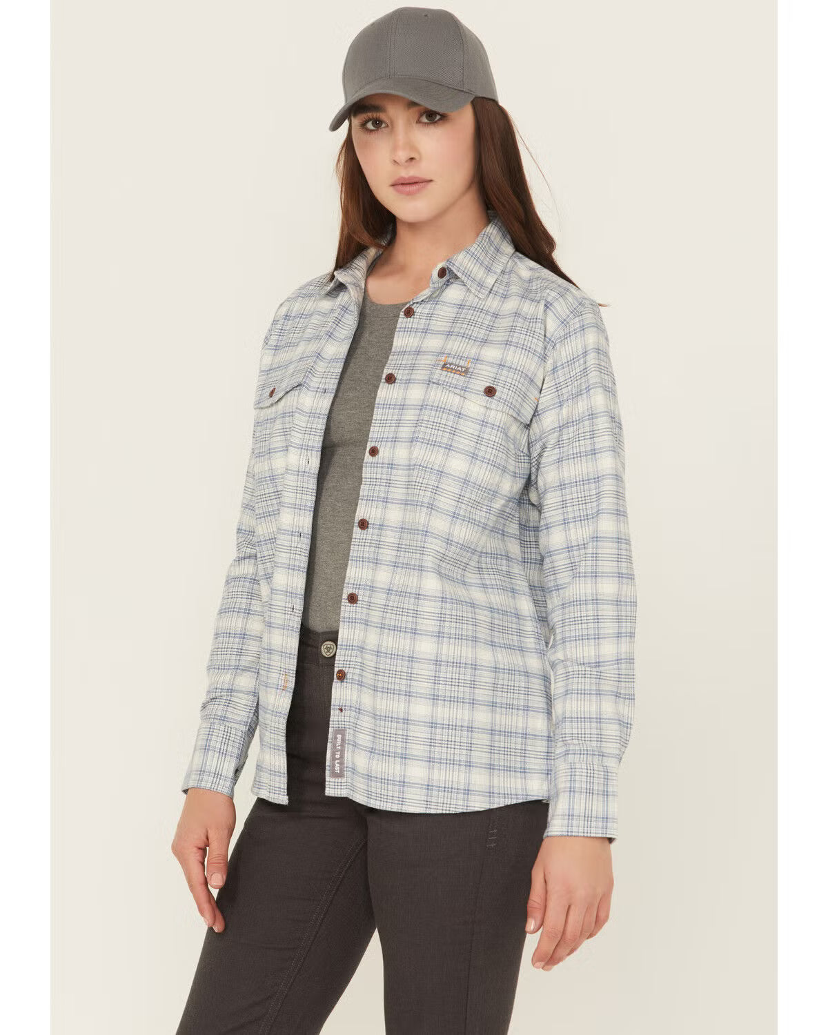 Ariat Womens Rebar Flannel Durastretch Long Sleeve Workshirt