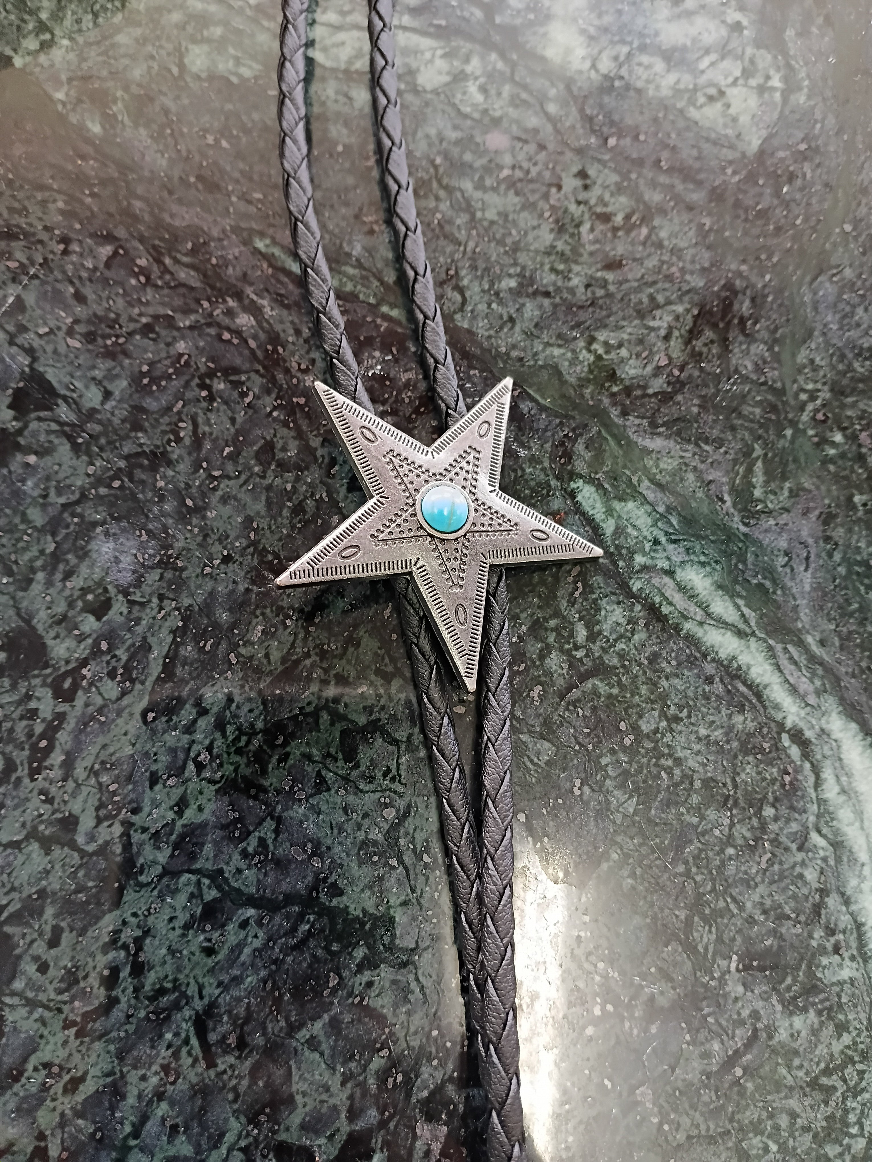 Cowgal Black Cord Bolo Ties