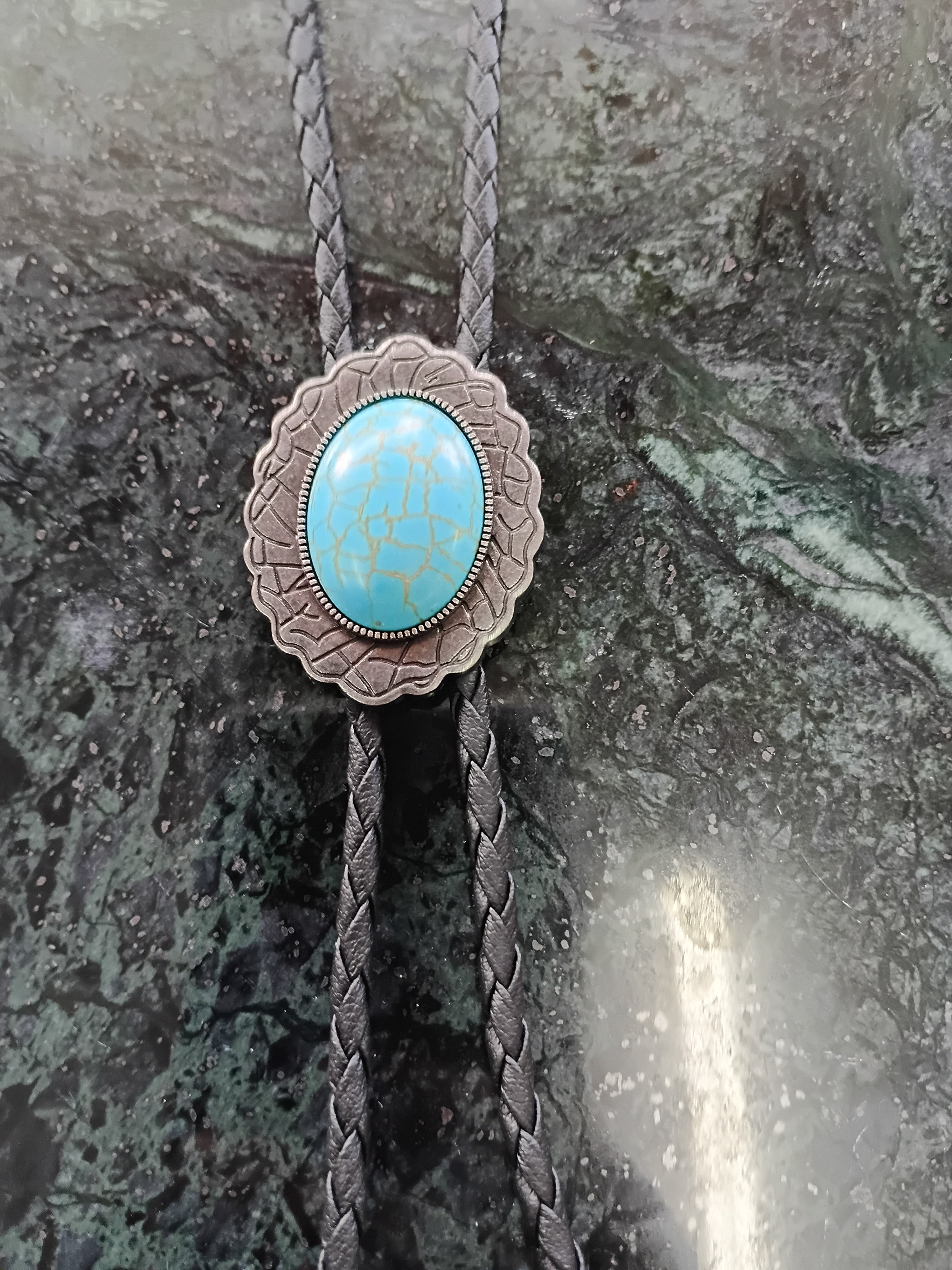 Cowgal Black Cord Bolo Ties