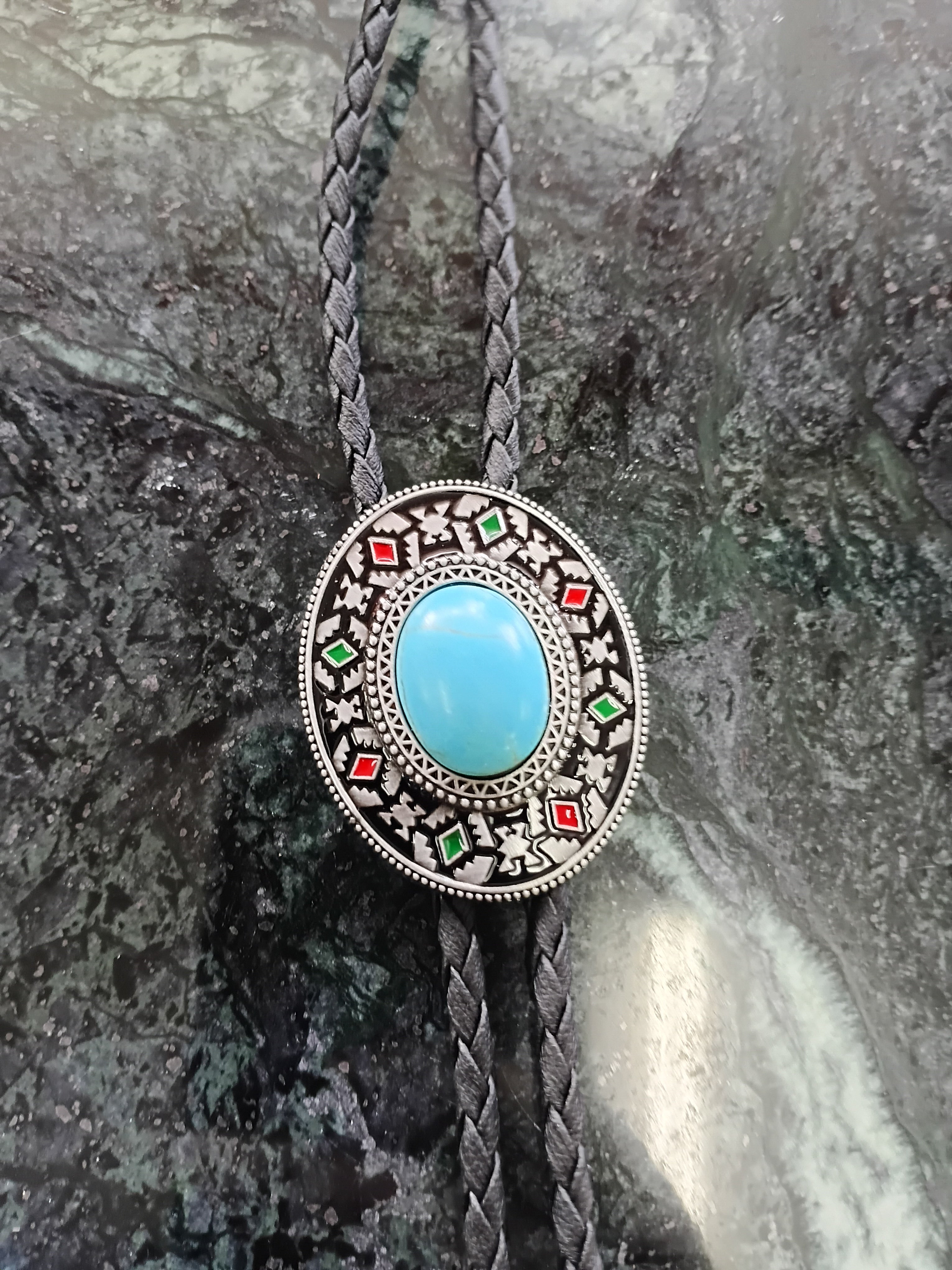 Cowgal Black Cord Bolo Ties