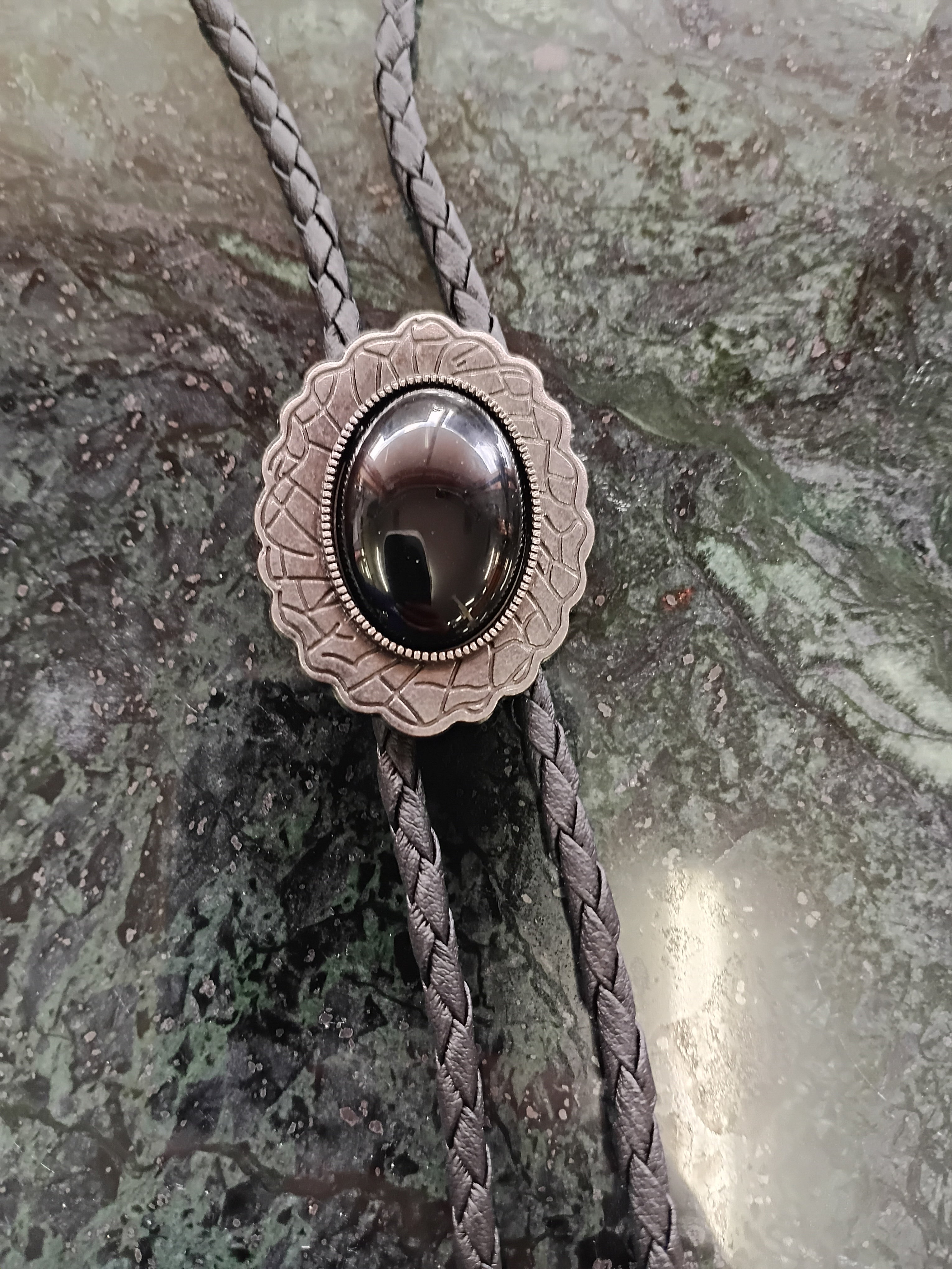 Cowgal Black Cord Bolo Ties