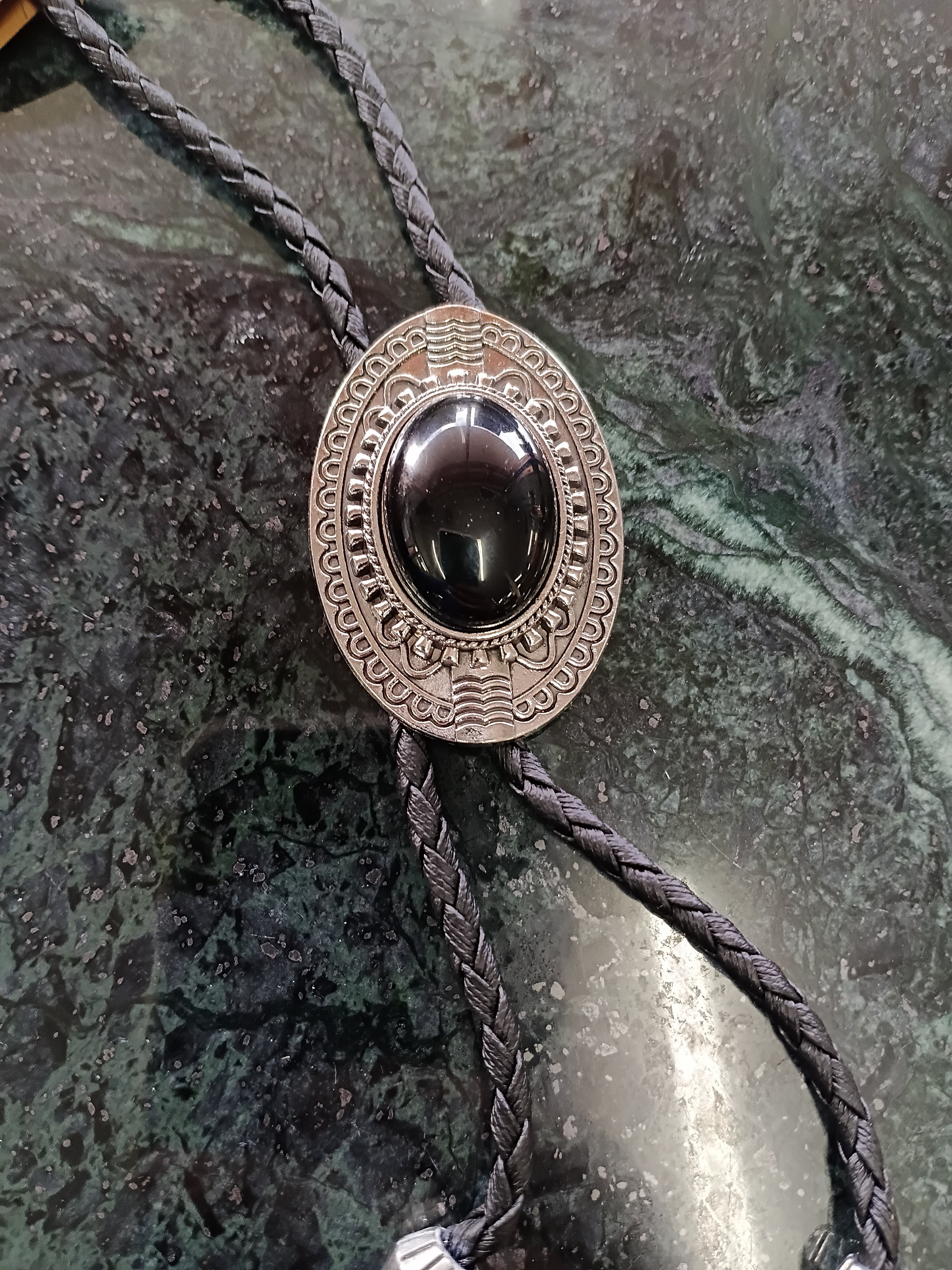 Cowgal Black Cord Bolo Ties