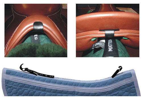 E.A Mattes Dressage Correction Riser Pad - Quilted 2 Pocket with Saddle Fix