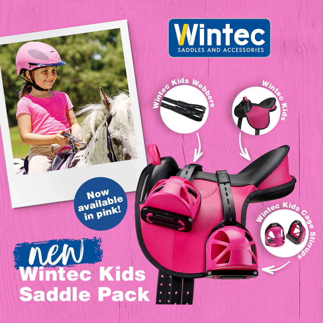 Wintec Kids Saddle Pack (Pink)
