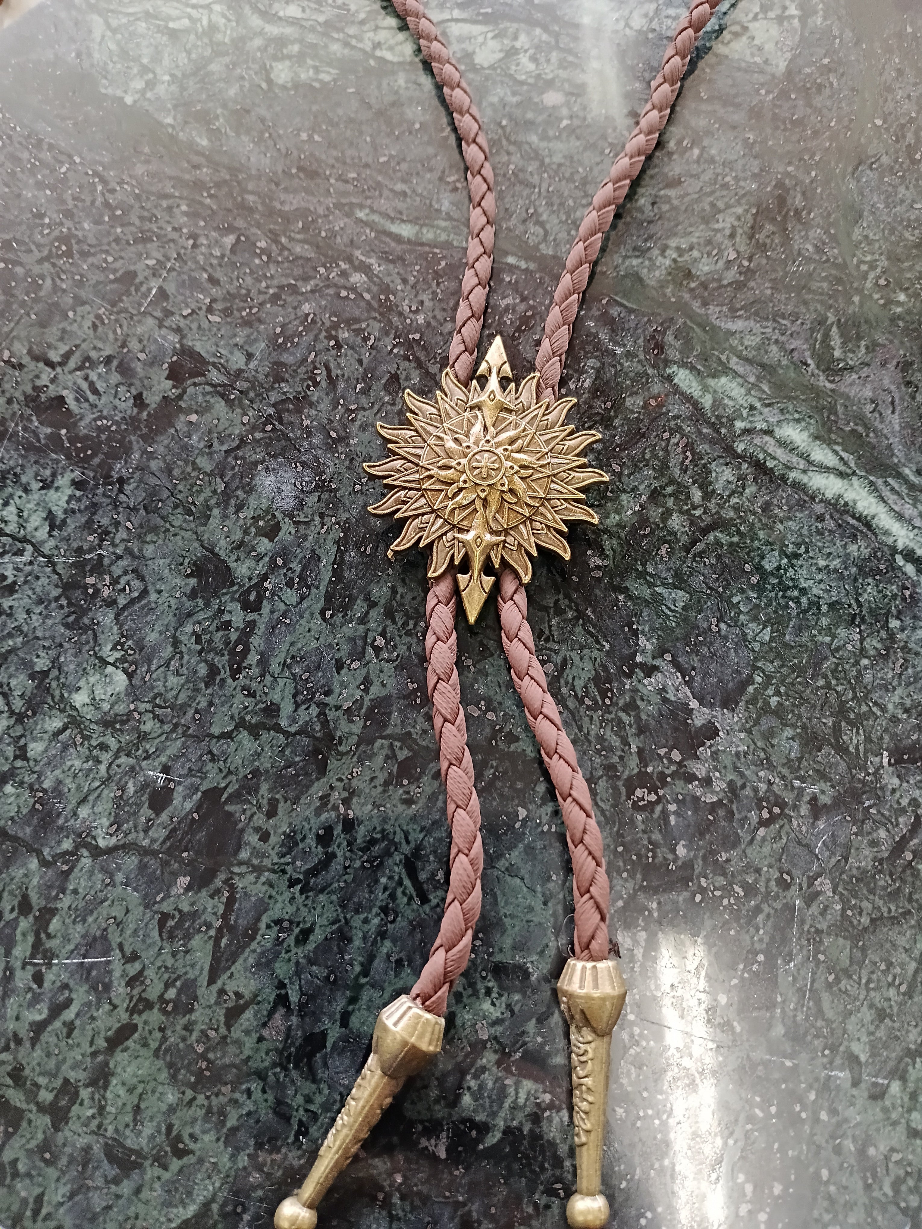 Cowgal Brown Cord Bolo Tie