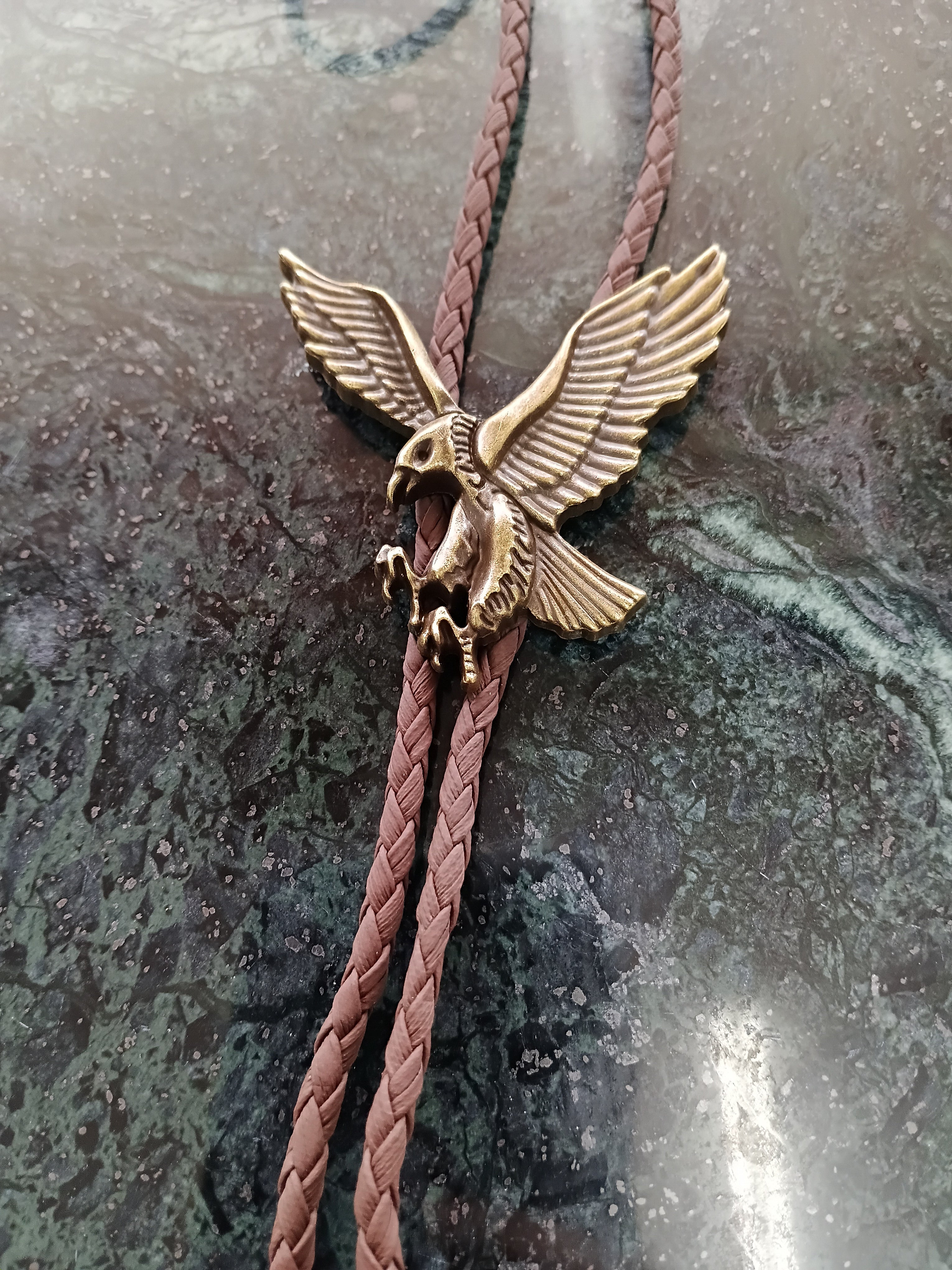 Cowgal Brown Cord Bolo Tie