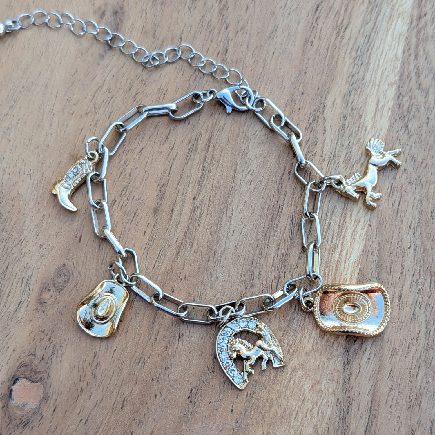 Cowgal Gifts Western Charm Bracelet