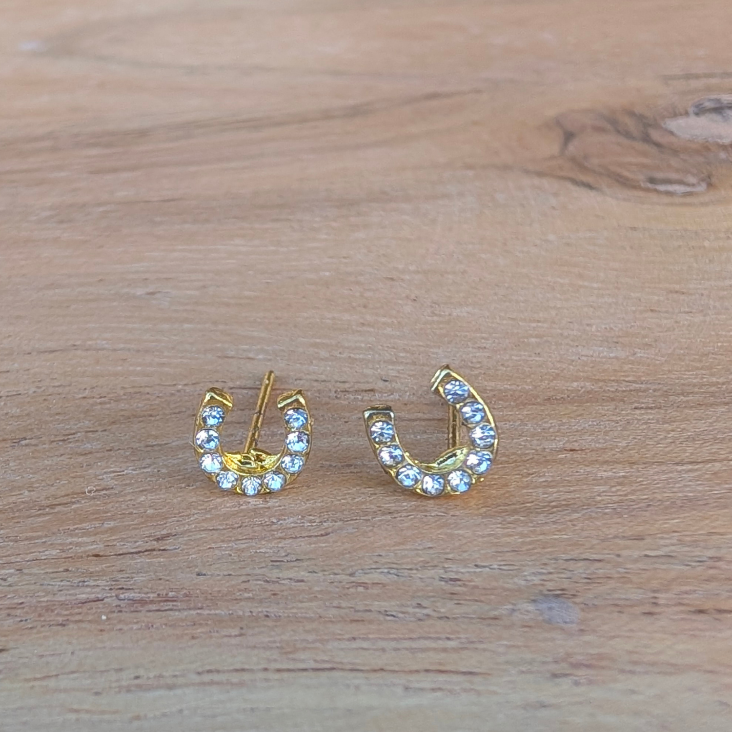 Cawgal Gifts Horseshoe Stud Earrings