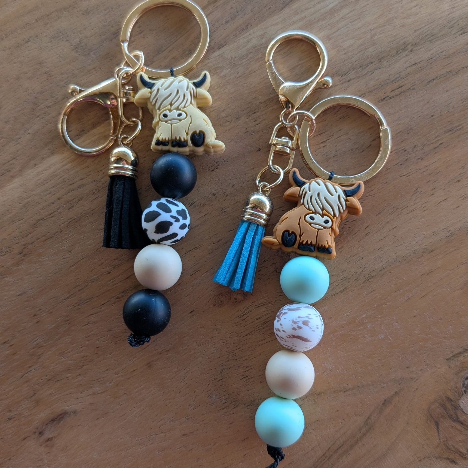 Cowgal Gifts Cute Cow Keychain