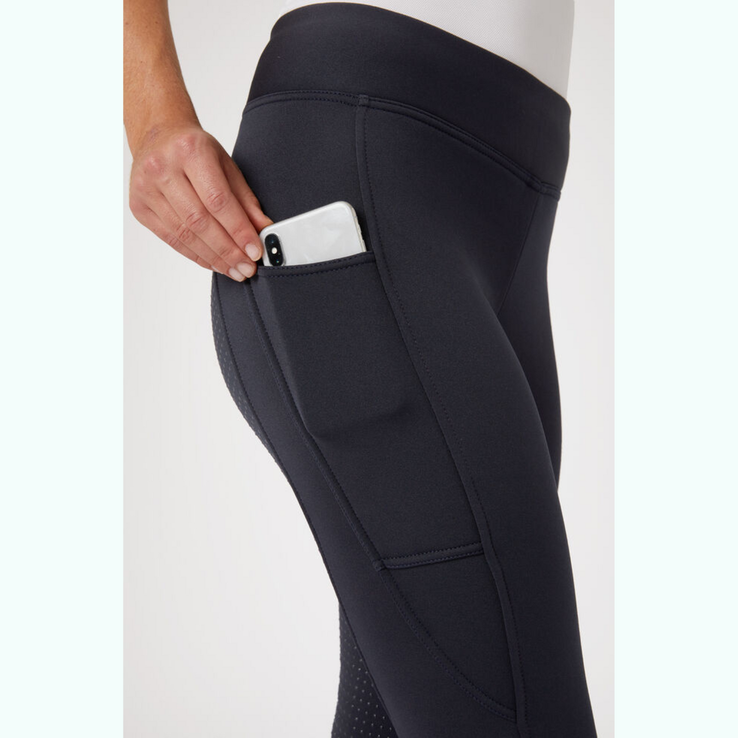 Horze Active Women's Winter Silicone Full Seat Tights