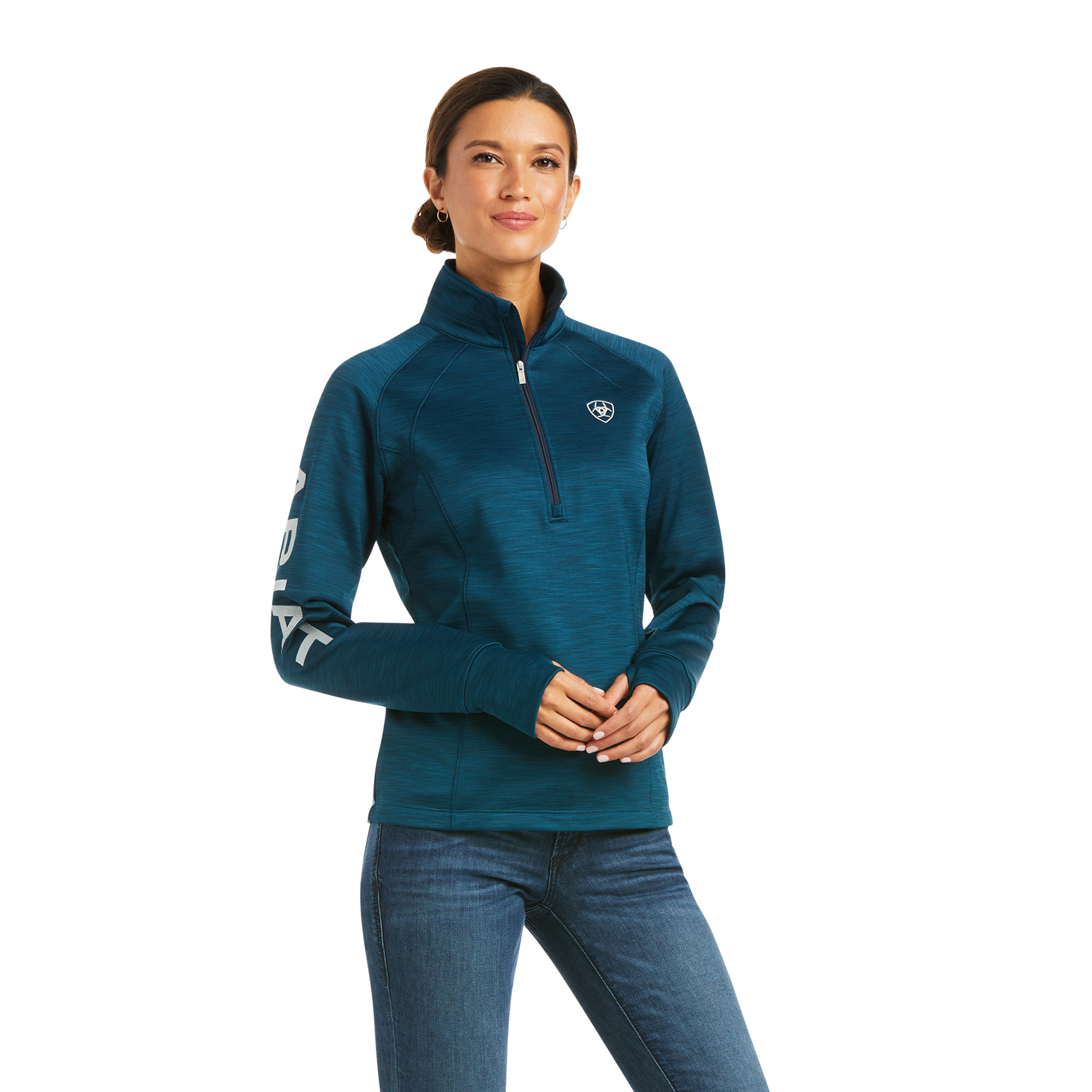 Ariat Women Tek Team 1/2 Zip Sweatshirt