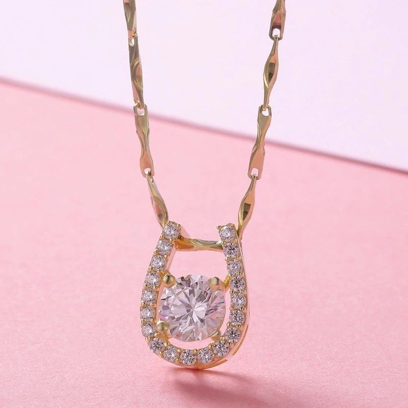 Sterling Silver Horseshoe Necklace