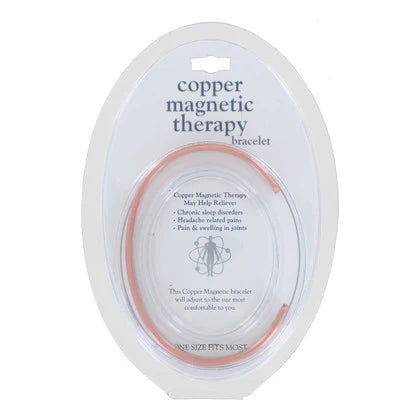 Pressed Link Copper Bangle