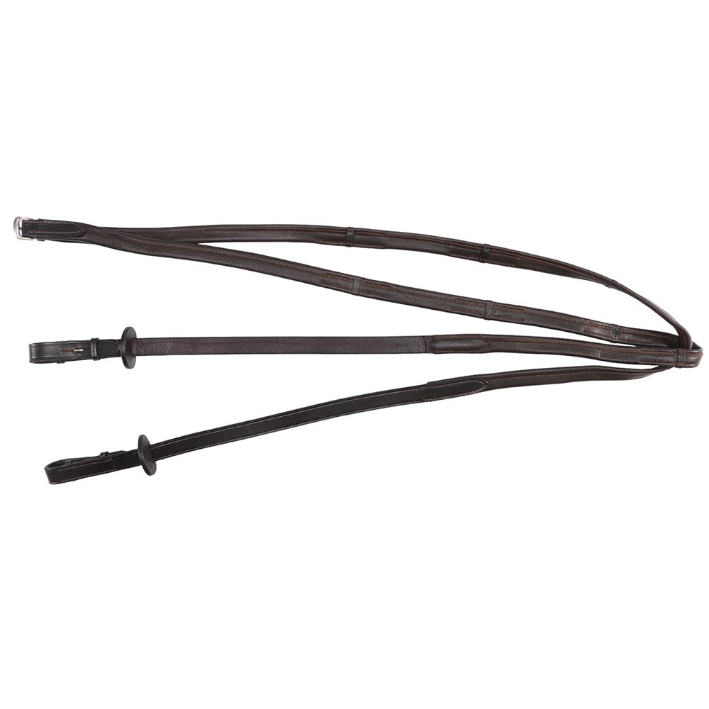 Jeremy & Lord Nappa Grip Reins with Buckle Ends