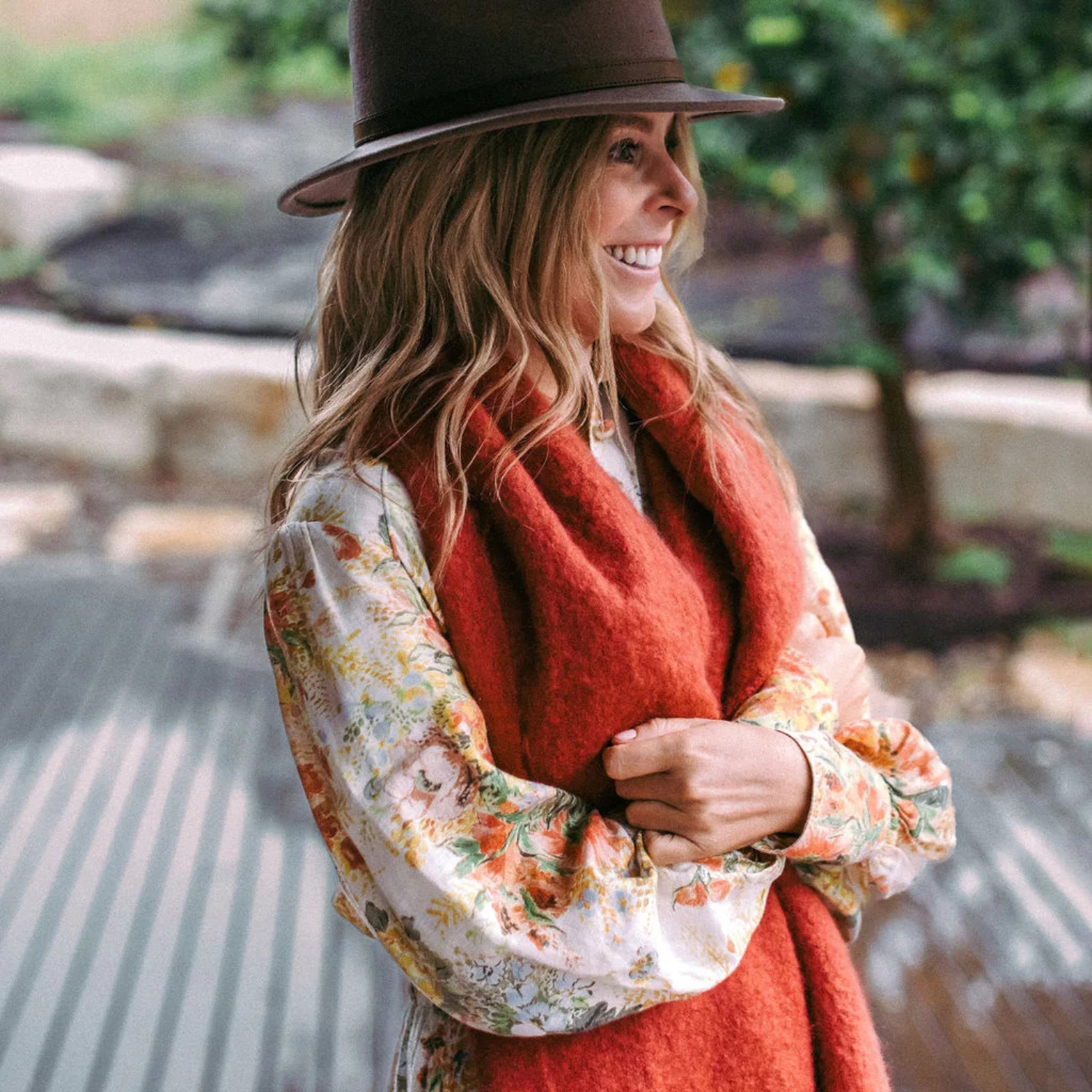 Colorado Wide Brushed Polyester Scarf/Wrap