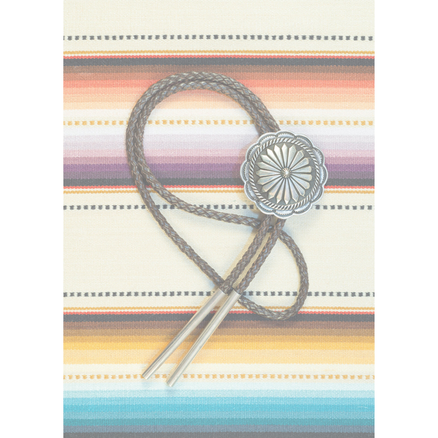 Cowgal Brown Cord Bolo Tie