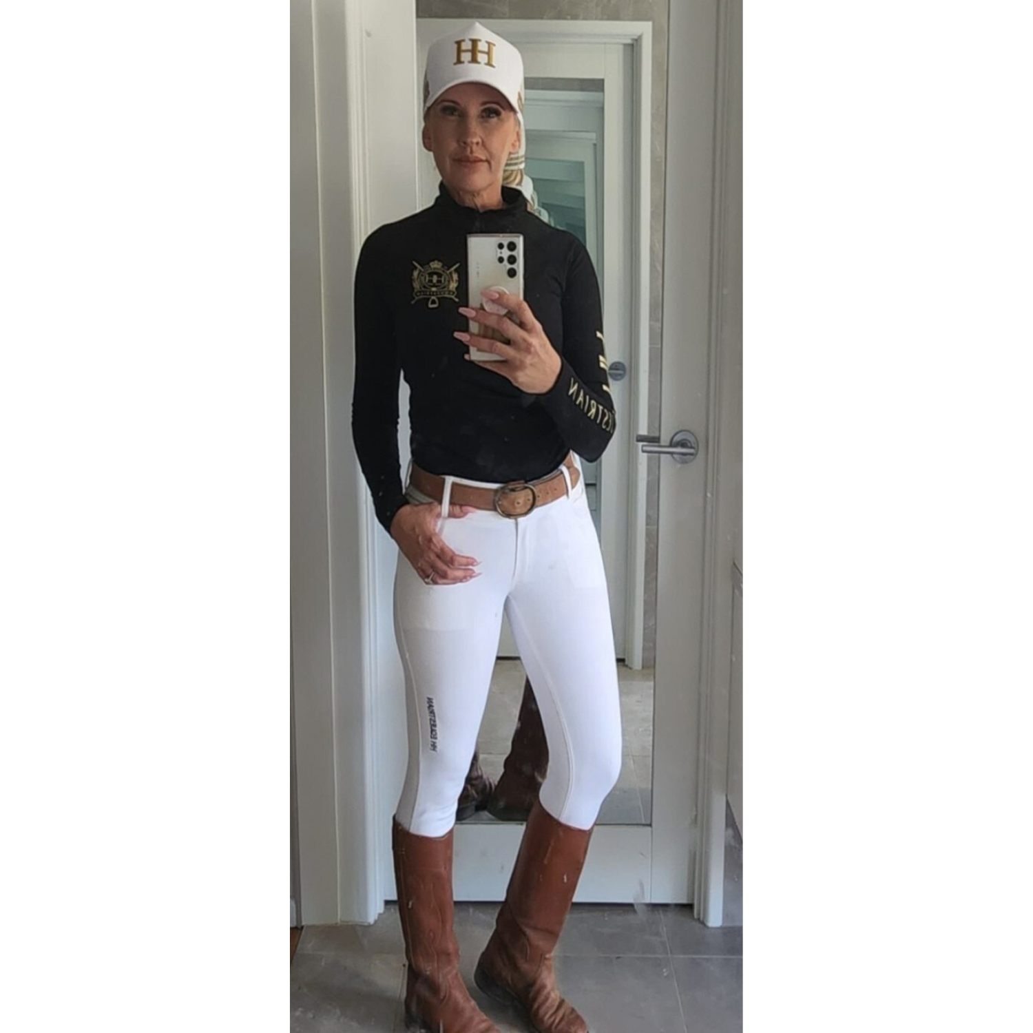 Hampton&Harlow Ladies High-Waisted Polocrosse Jeans