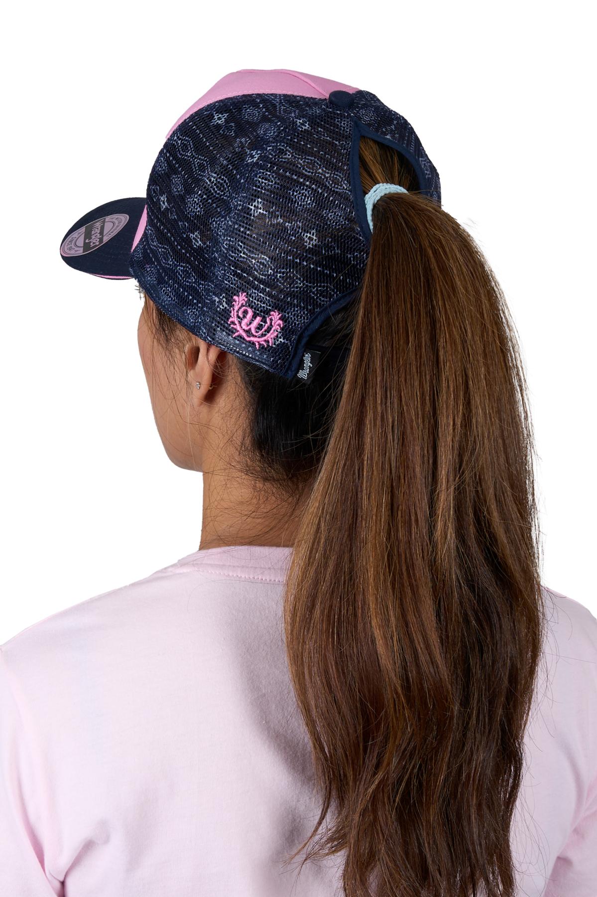 Wrangler Andy High Profile Ponytail Trucker Cap