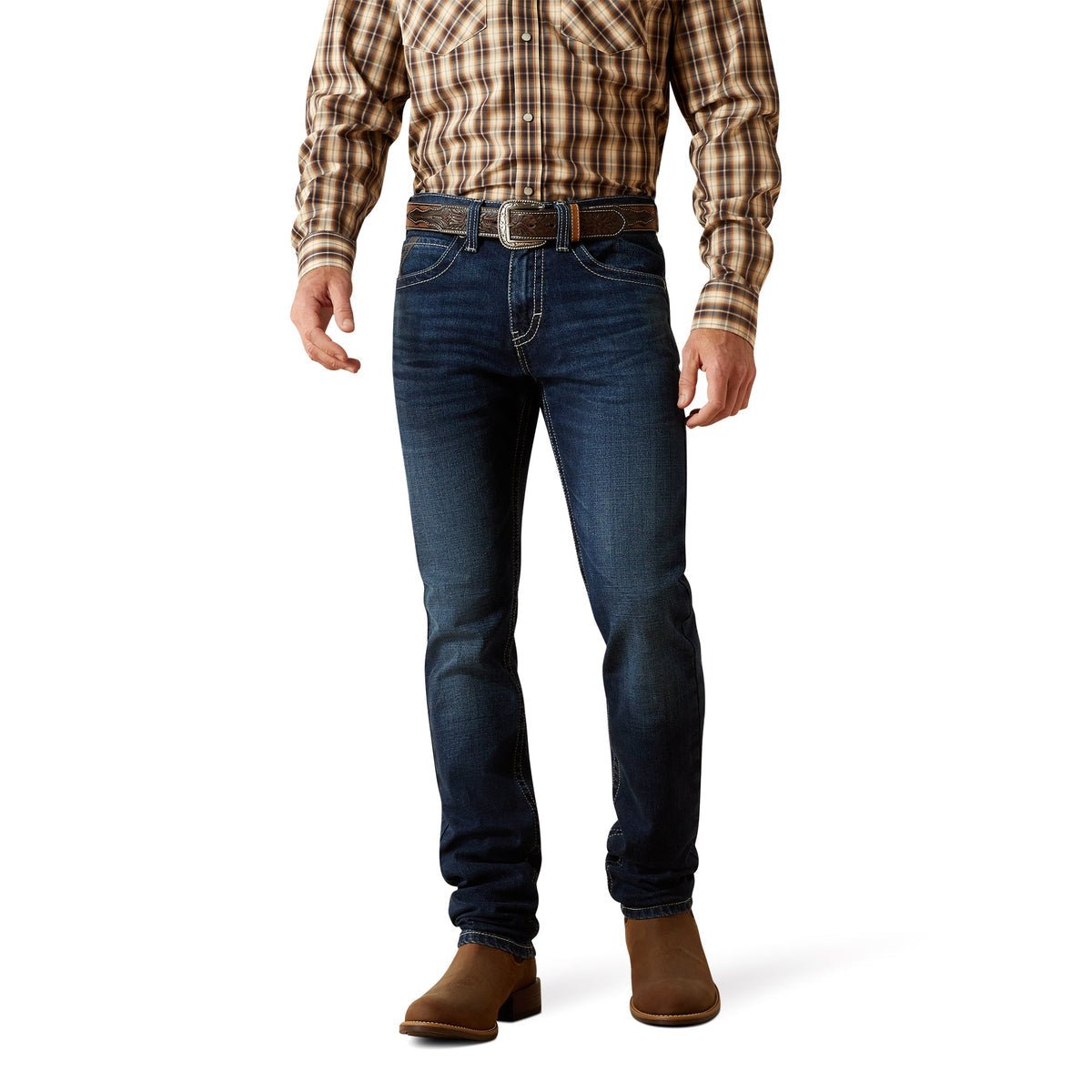 Ariat Mens M8 Jason Salton Slim Straight Jeans - Saddleworld Devonport