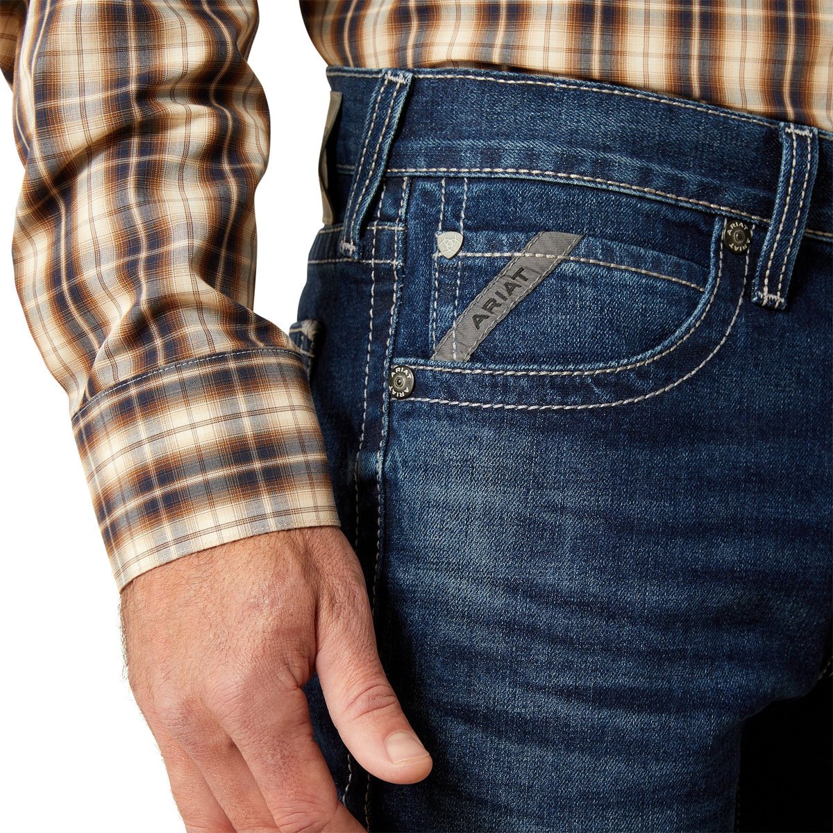 Ariat Mens M8 Jason Salton Slim Straight Jeans - Saddleworld Devonport