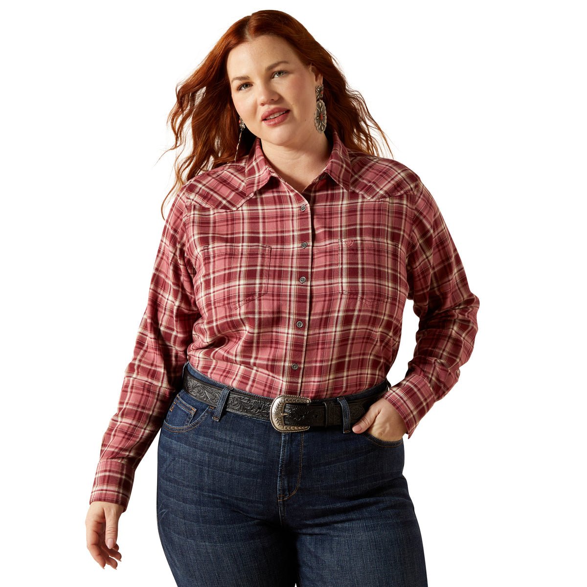 Ariat Womens Billie Jean Long Sleeve Shirt - Sunkissed Plaid - Saddleworld Devonport