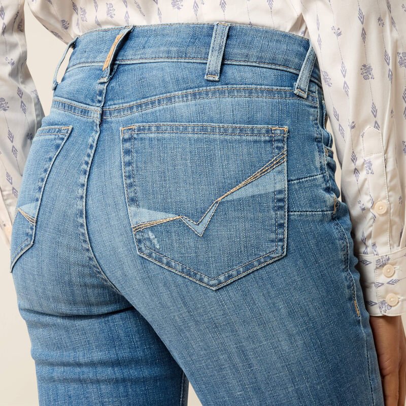 Ariat Womens High Rise Boot Cut Jeans - Lyra Belfair - Saddleworld Devonport