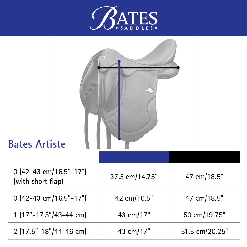 Bates Artiste Dressage Saddle - Saddleworld Devonport