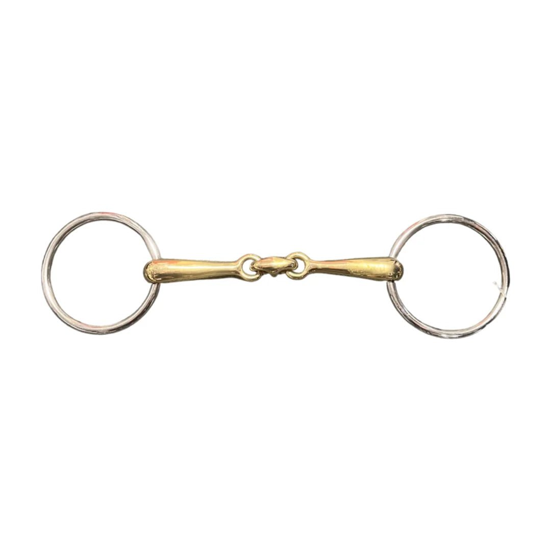 Cavalier Loose Ring Training Snaffel Bit - Gold Mouth - Saddleworld Devonport