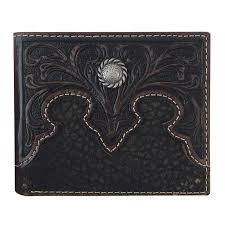 Roper Bi-Fold Tooled Yoke Wallet