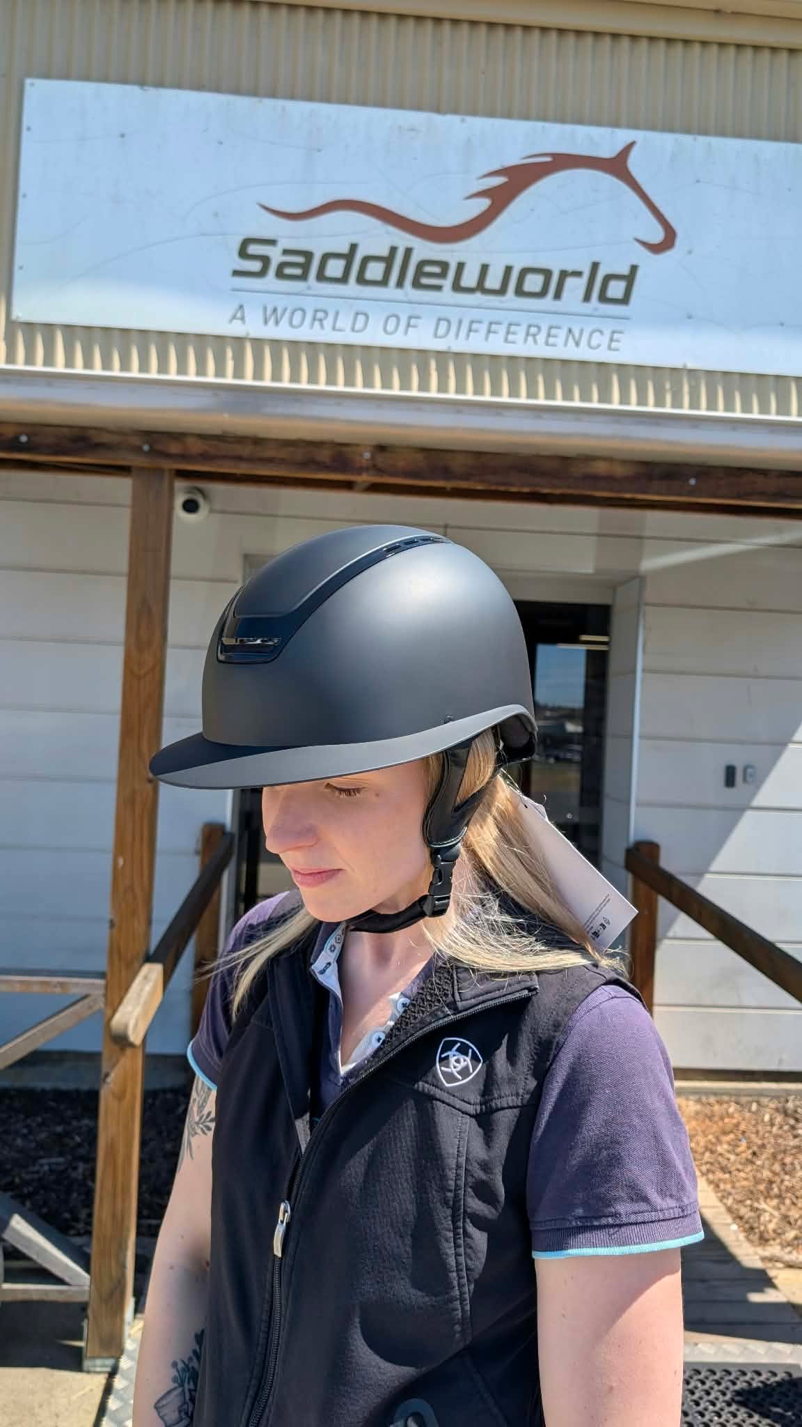 Eurohunter Cattai Helmet with Polo Peak - Saddleworld Devonport