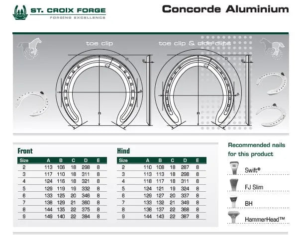 St Croix Concorde Aluminium Hind (Toe Clip)