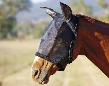 Flyveils by Design Basic Fly Veil with Fleece & Ears - Saddleworld Devonport