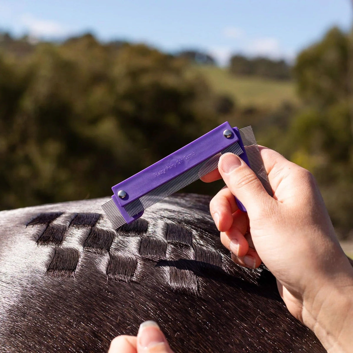 Hairy Pony Quarter Mark Horse Comb - Saddleworld Devonport