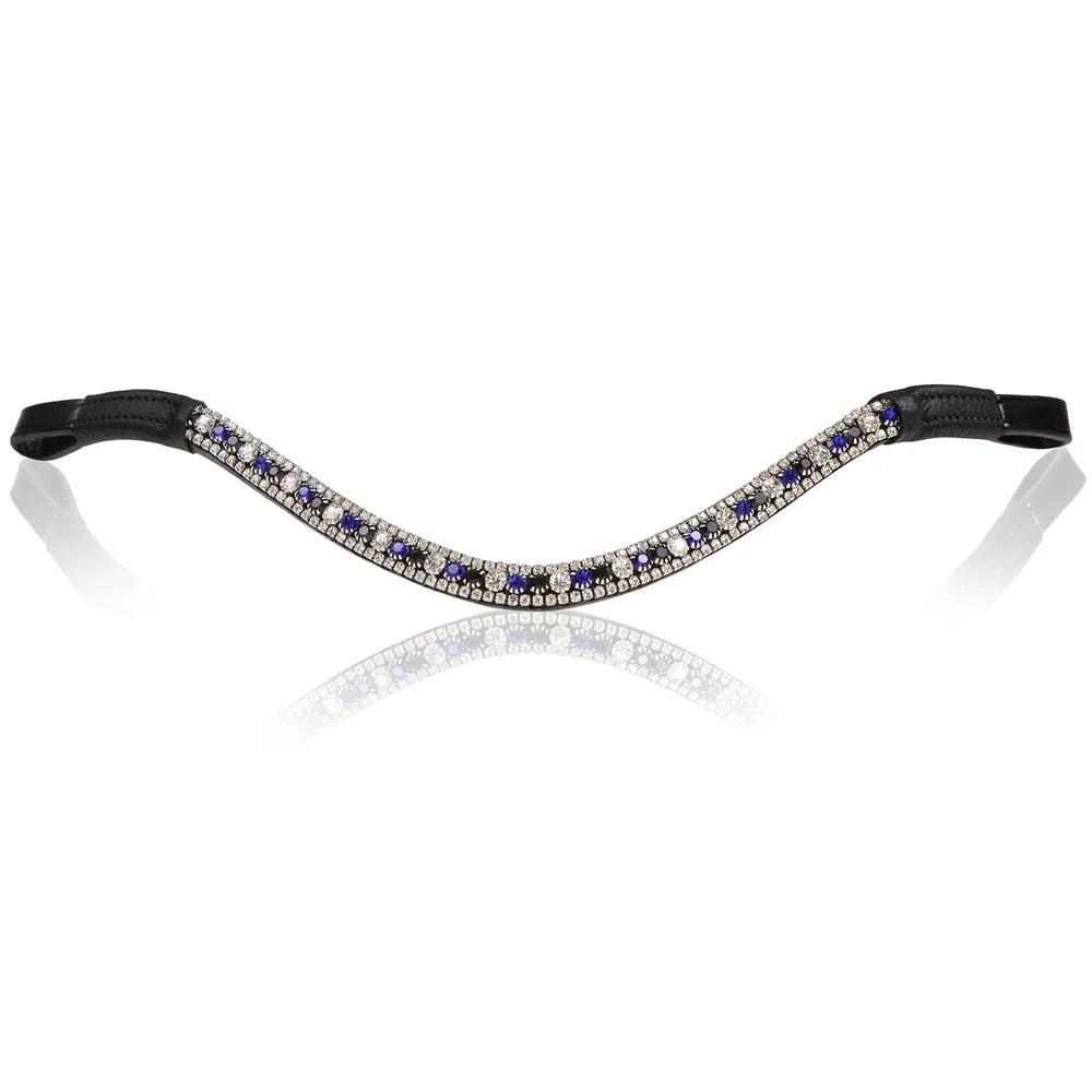 Lumiere Blue crystal browband - Saddleworld Devonport