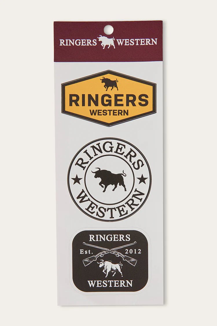 Ringers Western Logo Stickers -3 Pack - Saddleworld Devonport