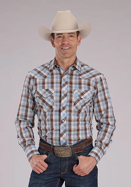 Roper Mens Karman Classic 55/45 Collection Long Sleeve Shirt - Saddleworld Devonport
