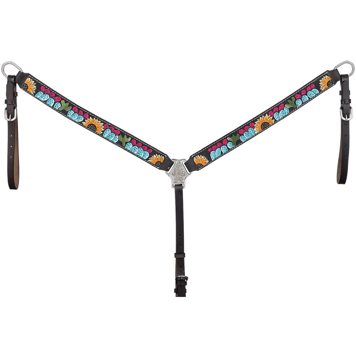 Royal King Sunflower & Cactus Breastcollar - Saddleworld Devonport