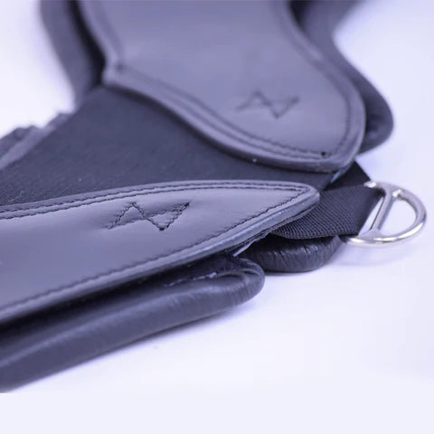 Total Saddle Fit English StretchTec Girth - Black with Neoprene Liner
