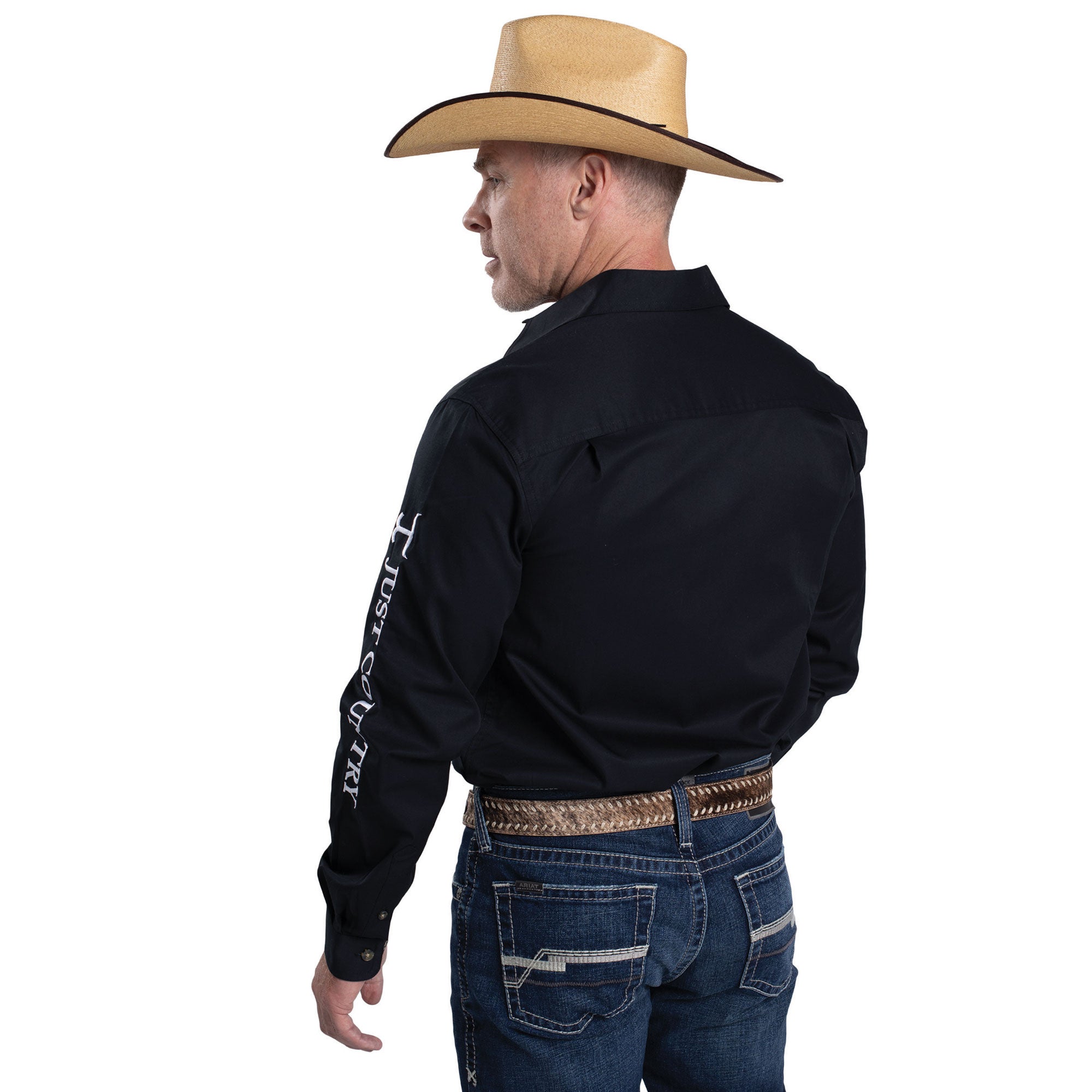 Just Country Mens Evan Embroidered Workshirt