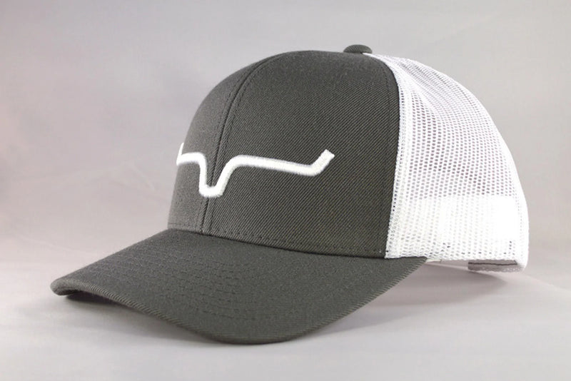 Kimes Ranch Weekly Trucker Cap - Grey/White