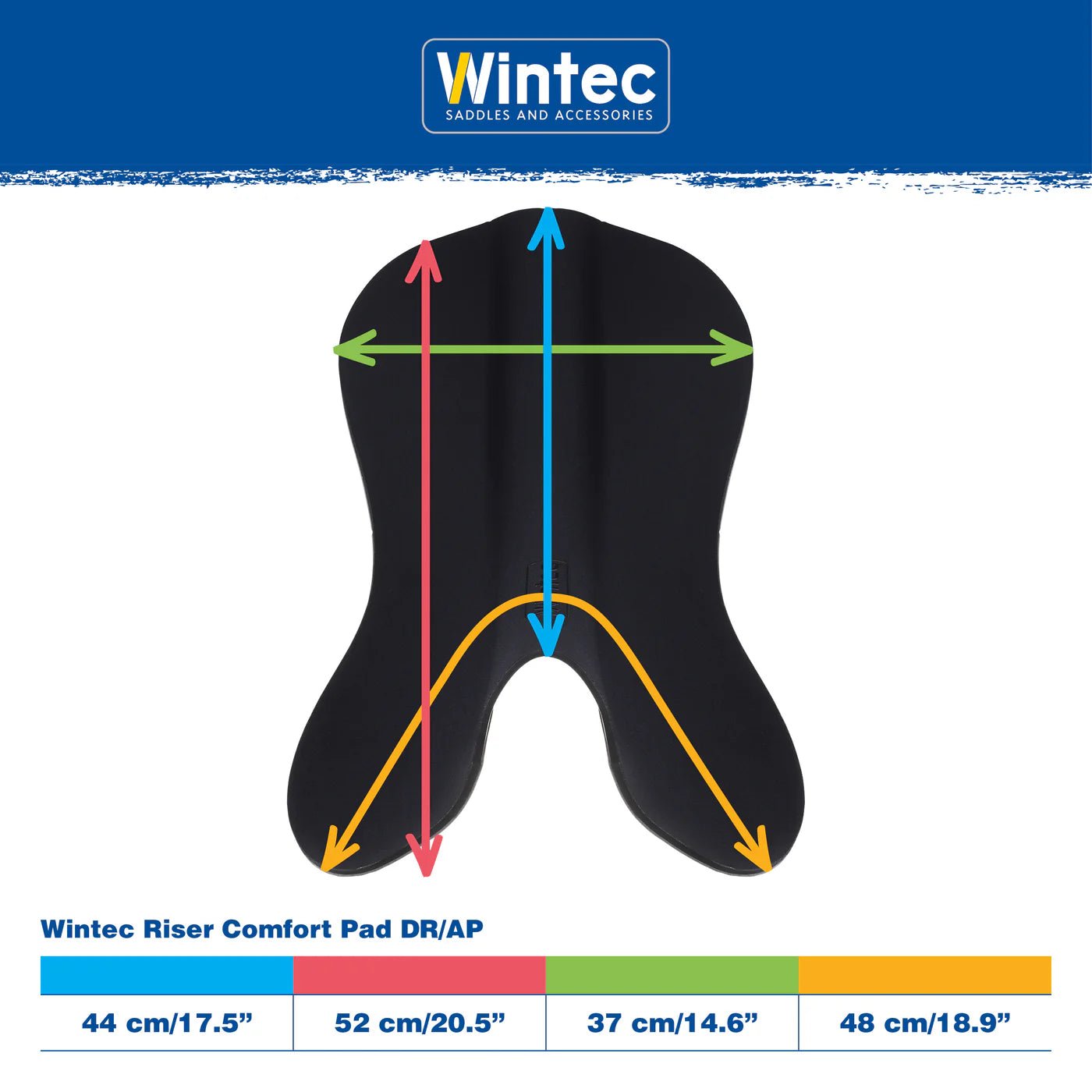 Wintec Riser Comfort Pad Dressage And All-Purpose - Saddleworld Devonport