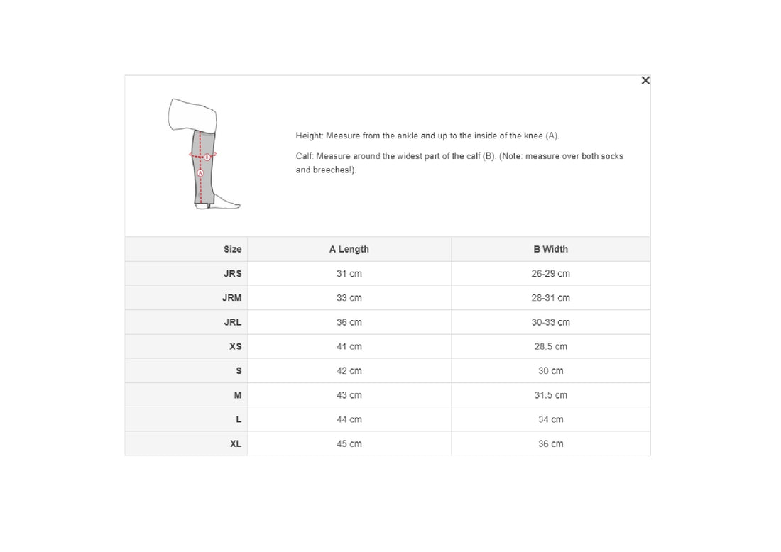 Horze Leather Half Chaps