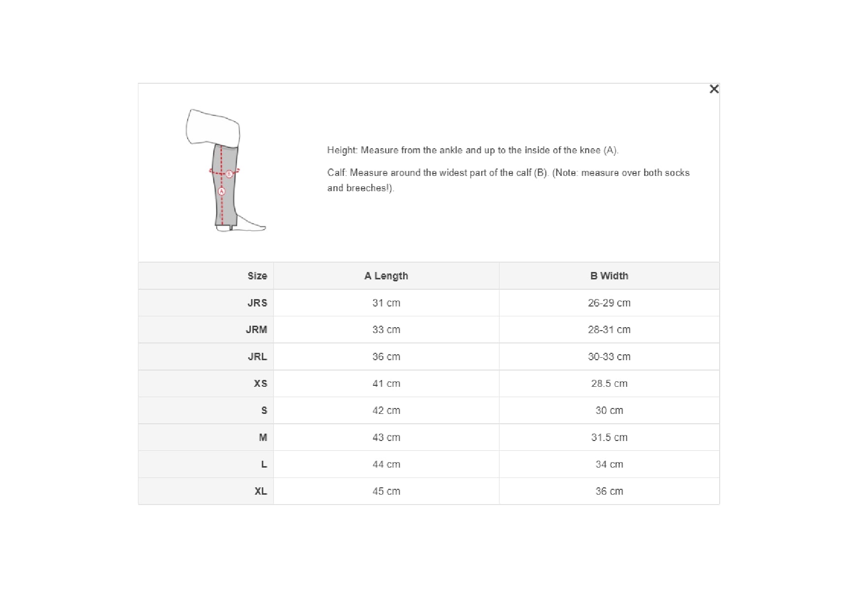 Horze Leather Half Chaps