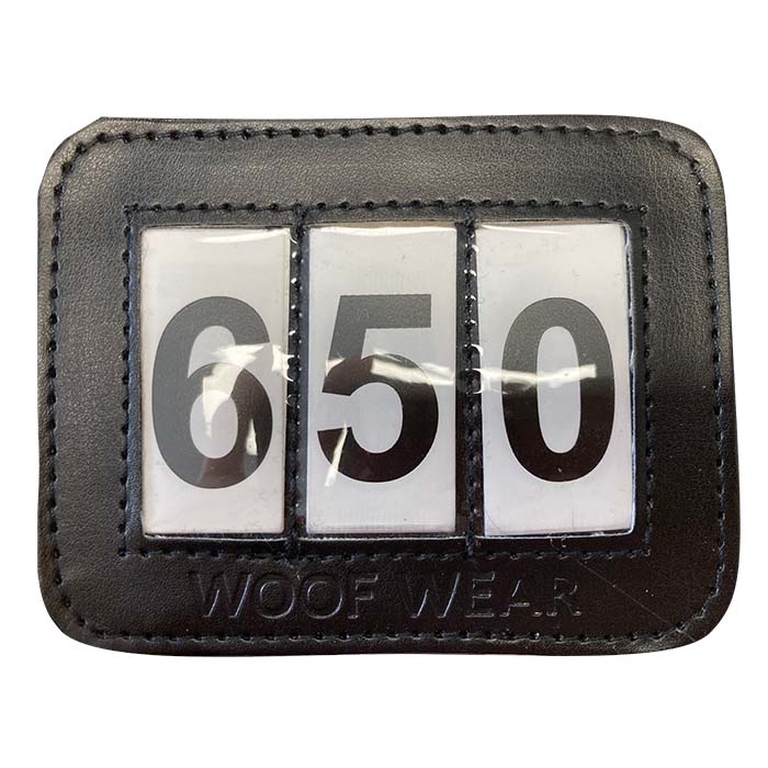 Woof Wear Bridle Number Holder - 1 Side