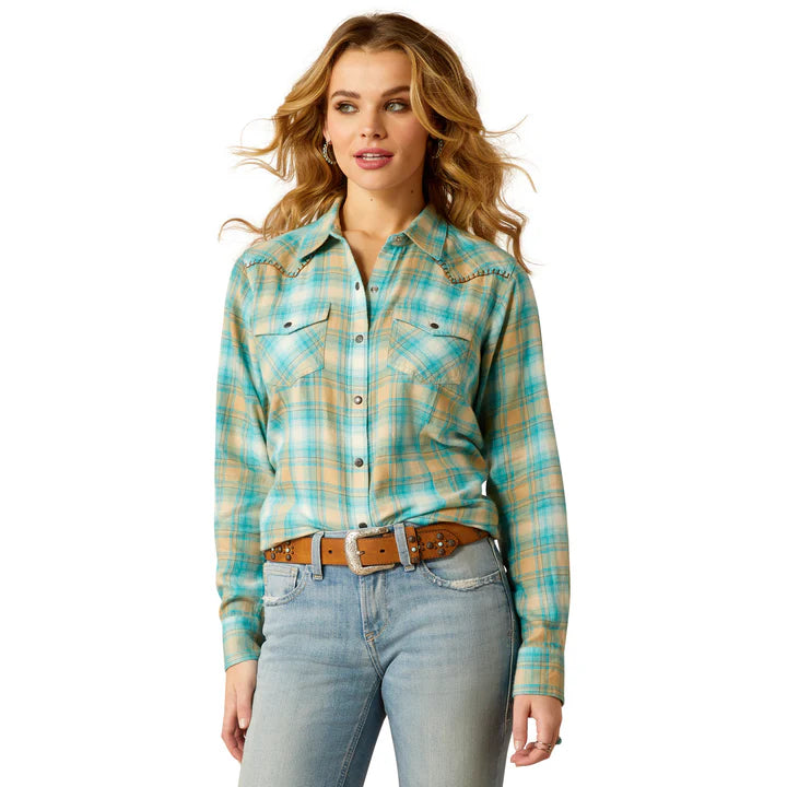 Ariat Womens Roping Snap Longsleeve Shirt