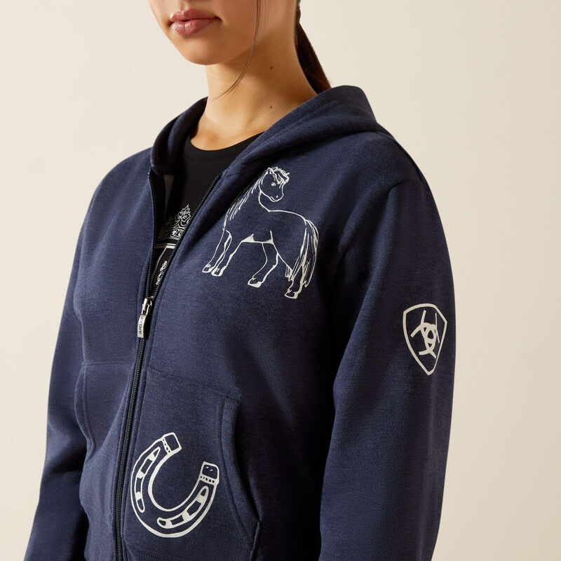 Ariat Girls Spiffy Full Zip Sweatshirt