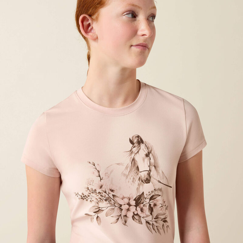 Ariat Youth Girls Ethereal Equine Short Sleeve Tee