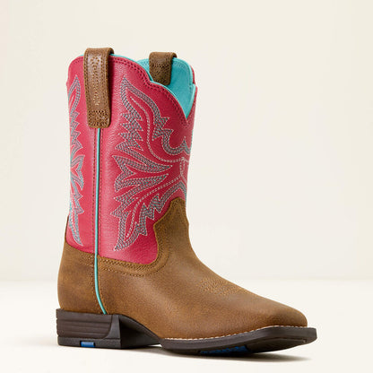 Kids Westwood Western Boot - Wicker/Hot Pink