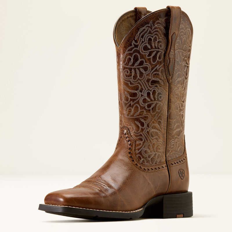 Ariat Womens Round Up Remuda Western - Aged Tan